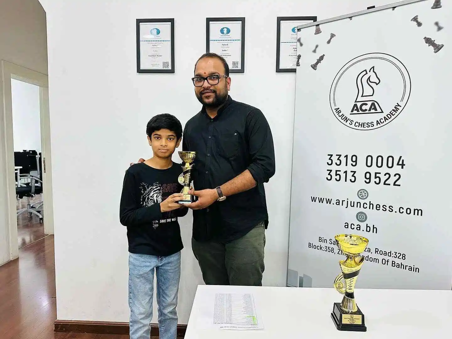 Students Achievements (May) - 5th ACA Rapid Chess Tournament - Eid Special Category B winner 1