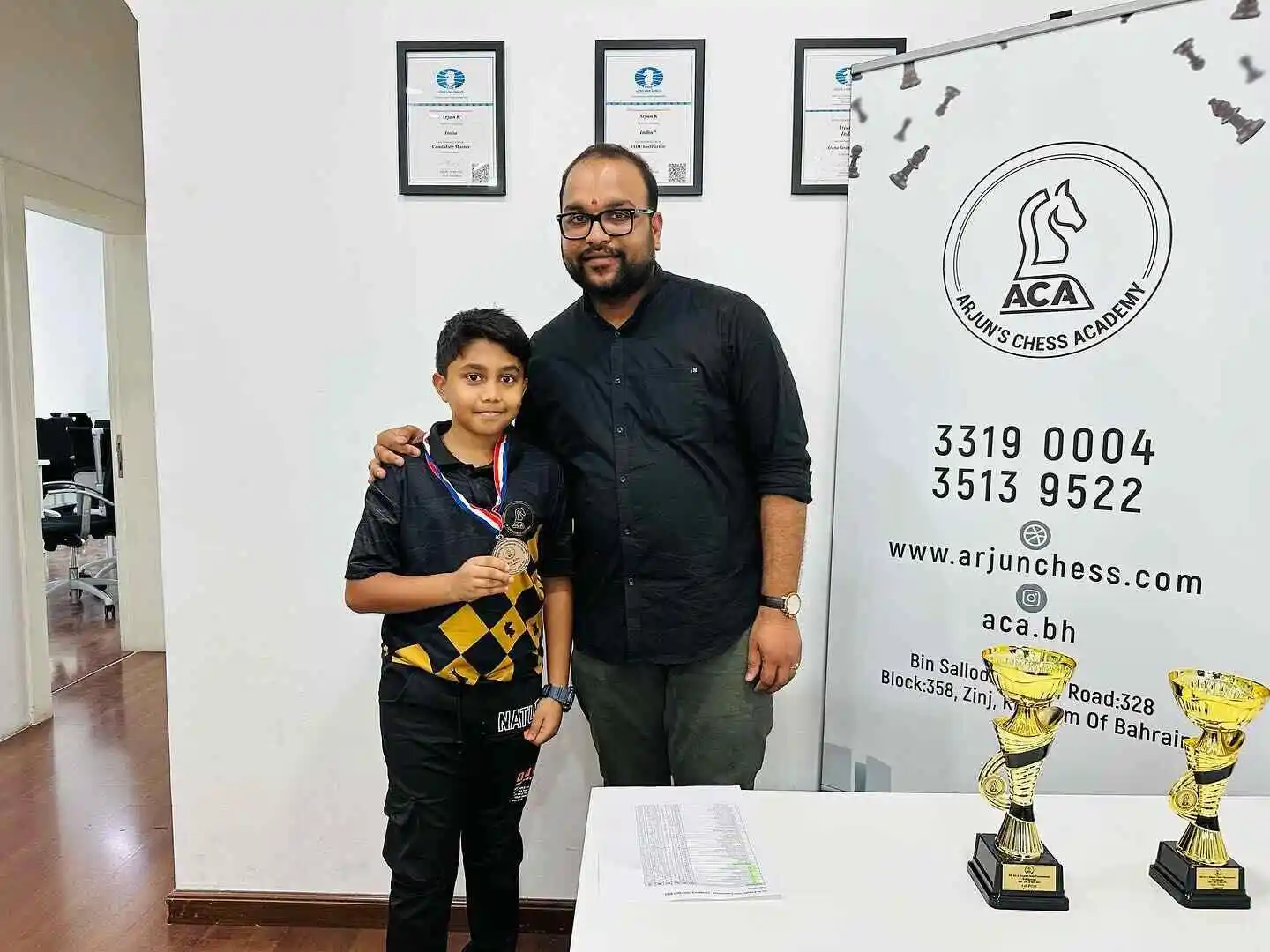 Students Achievements (May) - 5th ACA Rapid Chess Tournament - Eid Special Category B winner 3